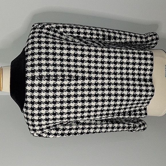 Tahari lined 3 button velvet collar herringbone blazer womens sz 14 - Picture 7 of 10